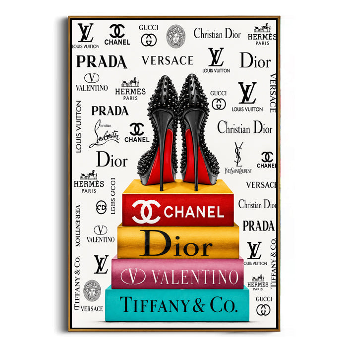 glam fashion framed canvas art
