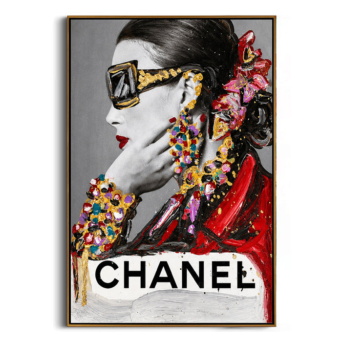 glamour icon canvas wall art