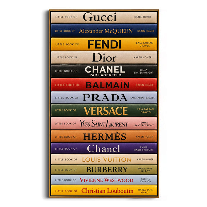 designer book stack decorative wall painting