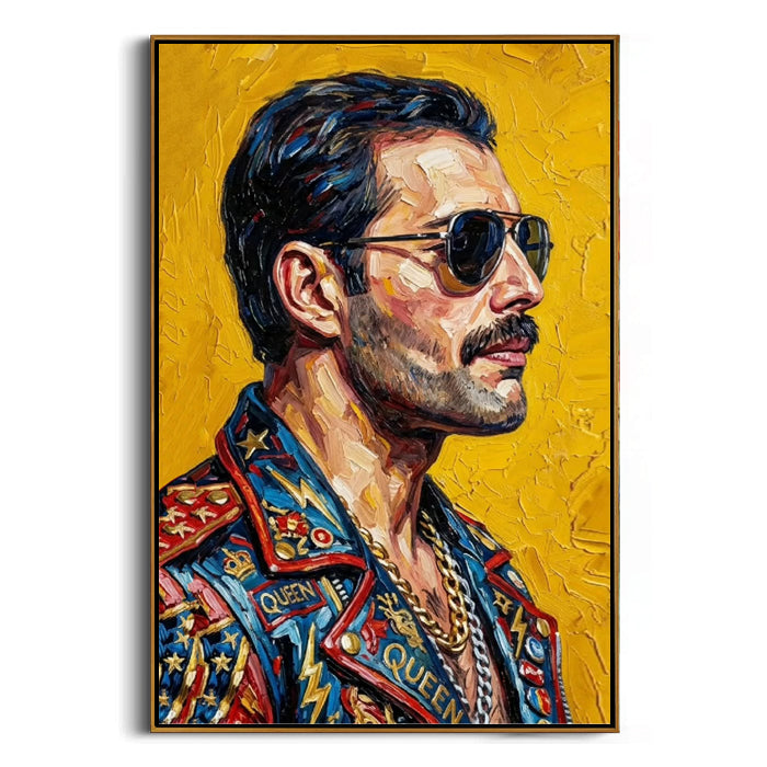 framed rock musician wall art