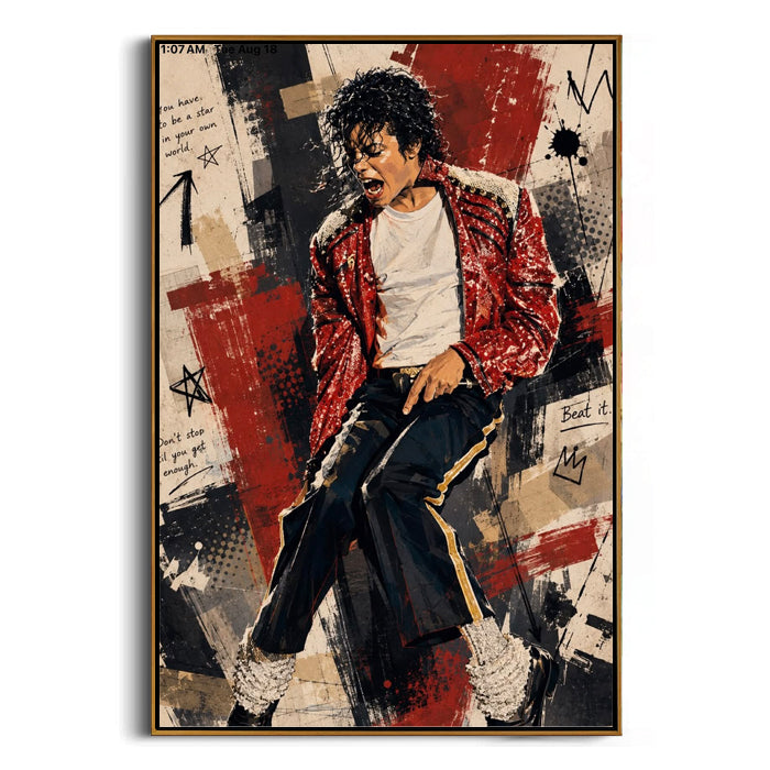 pop icon dancer canvas wall art