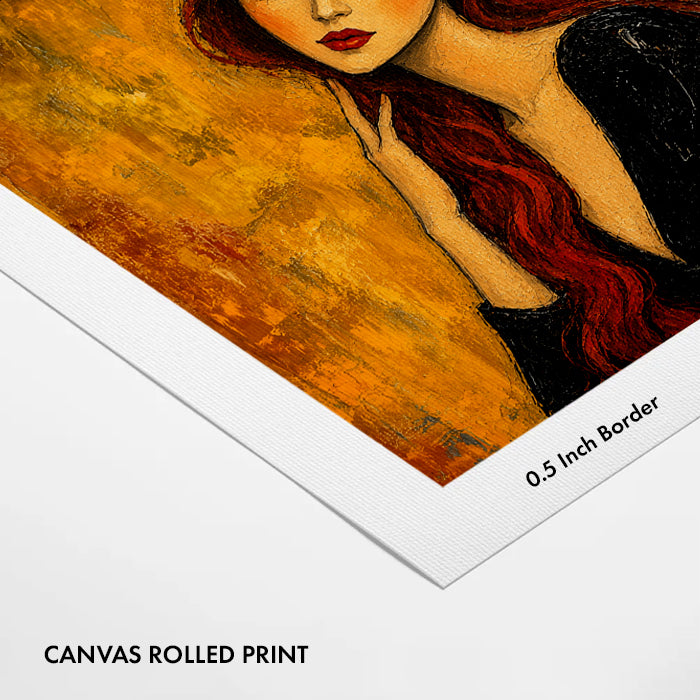 elegant-red-hair-woman-canvas-wall-art-print