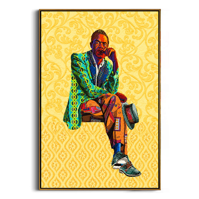 modern figurative framed canvas art