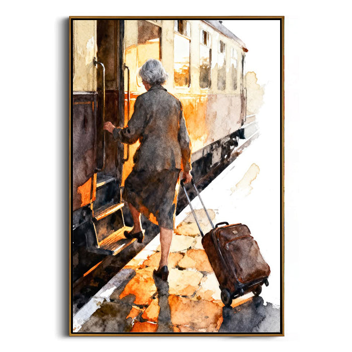 travel journey framed canvas art