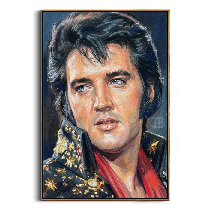 classic rock and roll singer canvas print