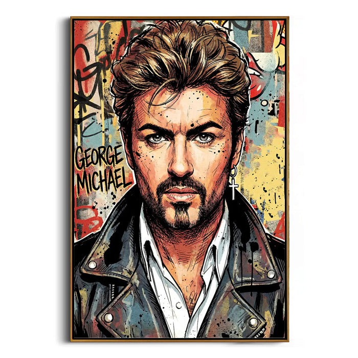 graffiti pop art portrait canvas wall art