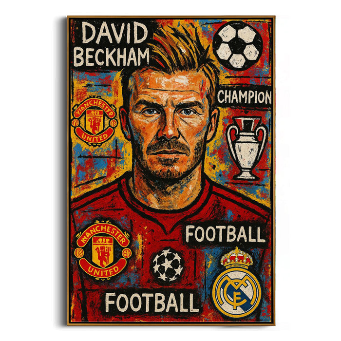 football legend pop art wall art