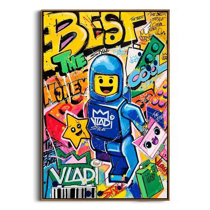 kids & teen room pop art framed canvas