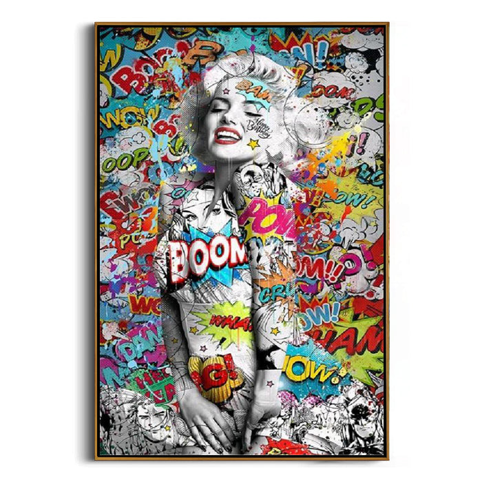 comic burst pop art wall art