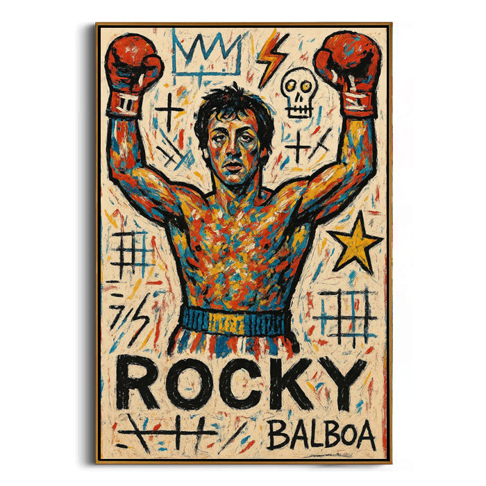 boxer victory pose pop art wall art