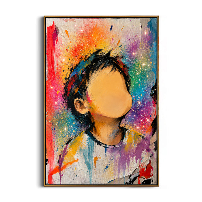 abstract-faceless-child-canvas-wall-art-frame