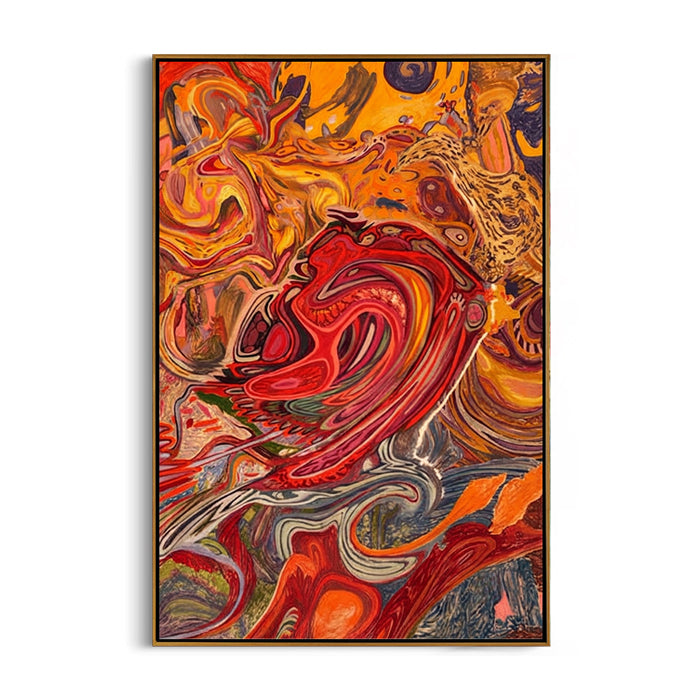 abstract-red-bird-canvas-wall-art-frame