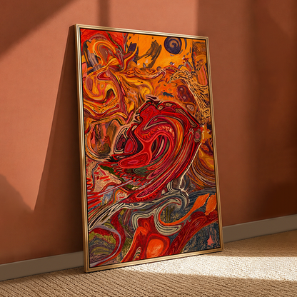 abstract-red-bird-canvas-wall-art