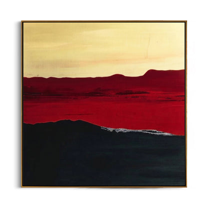 abstract-red-horizon-canvas-wall-art-frame