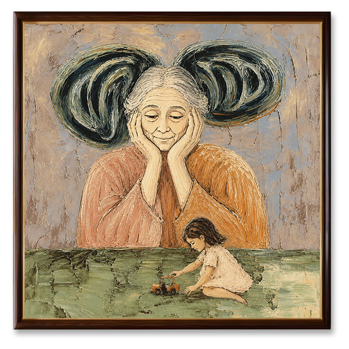 childhood reflections canvas wall art