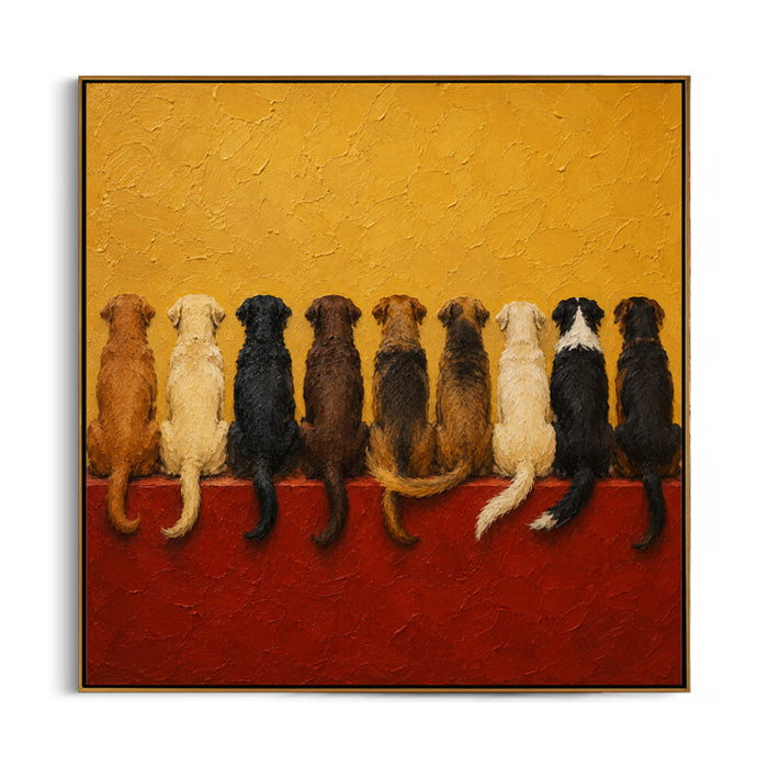 colorful-dogs-canvas-wall-art-frame
