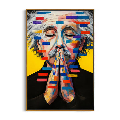 colorful-genius-portrait-framed-canvas-wall-art-frame
