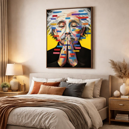 colorful-genius-portrait-framed-canvas-wall-art