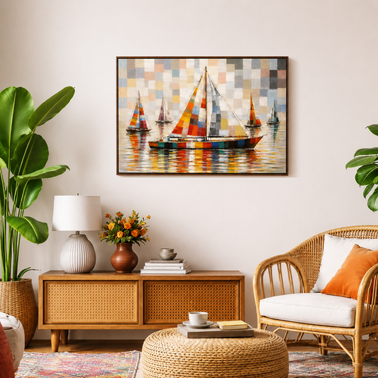 colorful-sailboat-wall-art-painting