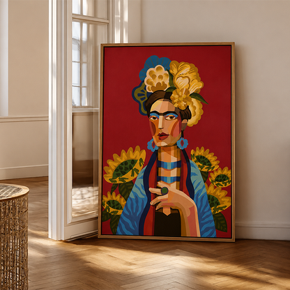 colorful-woman-portrait-canvas-wall-art