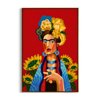 colorful-woman-portrait-wall-art-frame