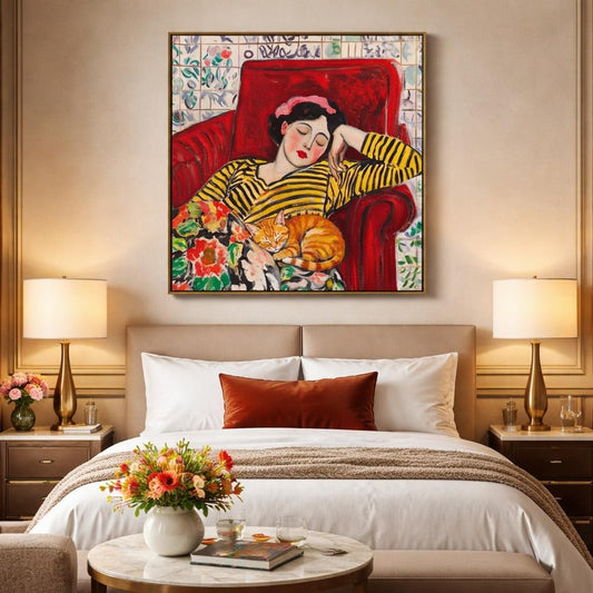 cozy-cat-nap-canvas-wall-art-painting
