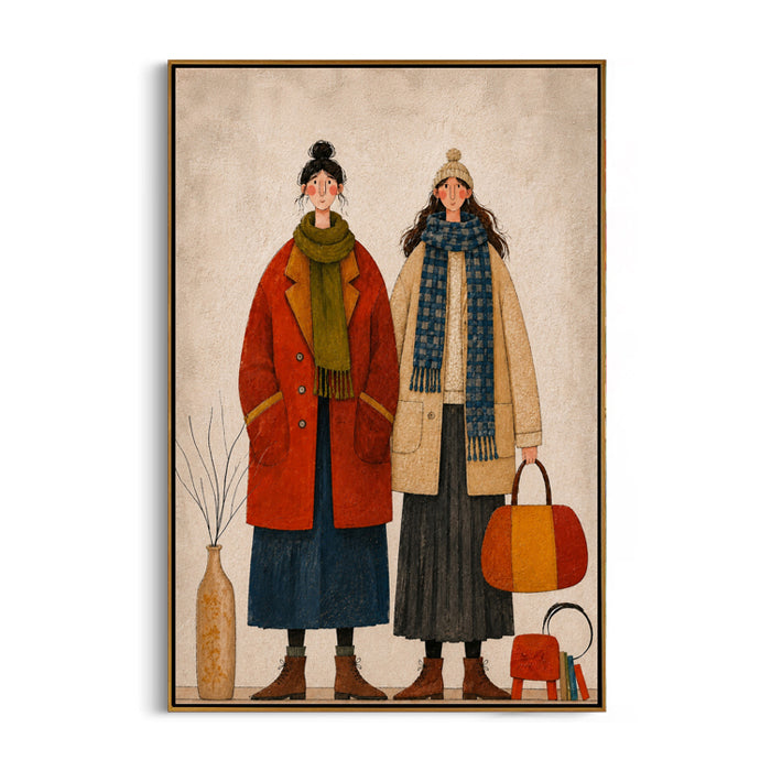 cozy-winter-friends-canvas-wall-art-frame