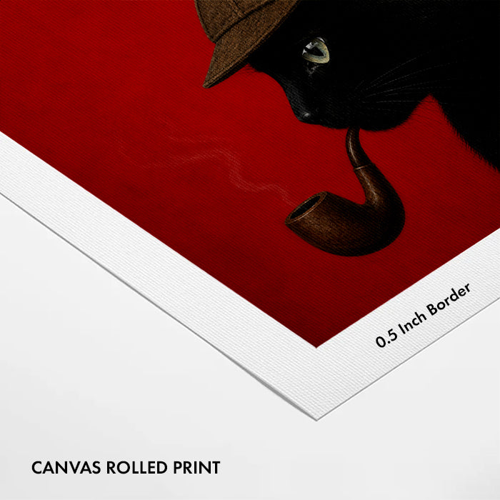 detective-black-cat-canvas-wall-art-print