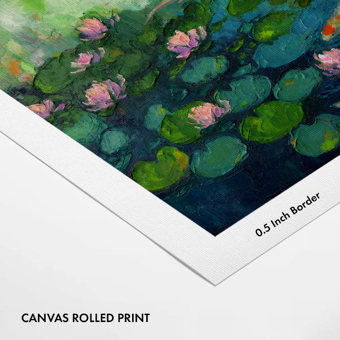 dreamy-mermaid-lotus-pond-canvas-wall-art-print