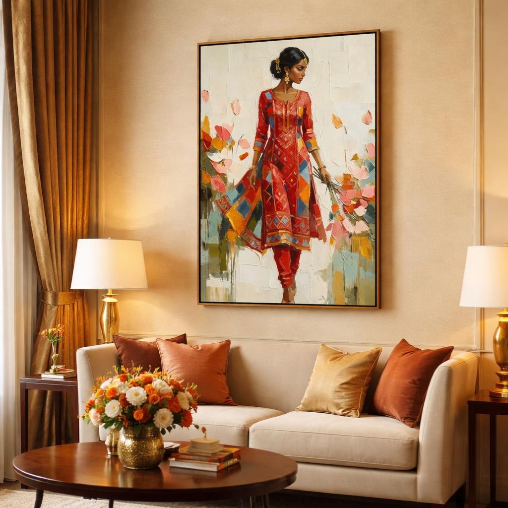 elegant-indian-woman-canvas-wall-art