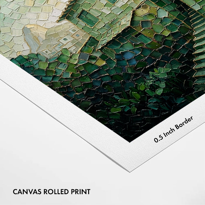 emerald-mosaic-village-canvas-wall-art-print