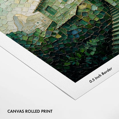 emerald-mosaic-village-canvas-wall-art-print
