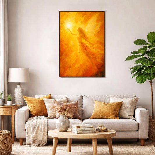 golden-fairy-angel-canvaswall-art