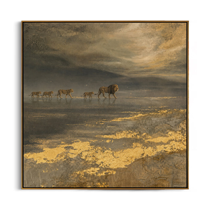 golden-lion-pride-canvas-wall-art-frame