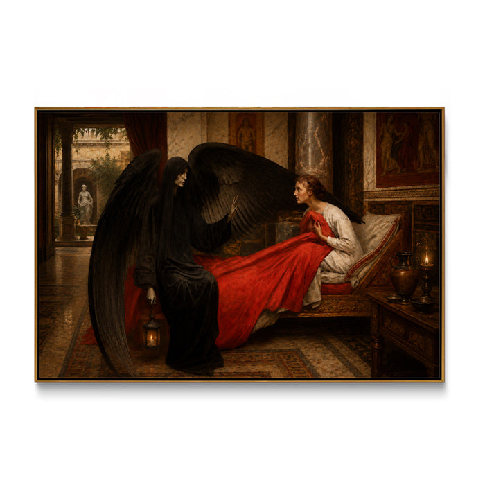 gothic-angel-woman-canvas-wall-art-frame