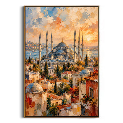 istanbul-blue-mosque-canvas-painting-frame