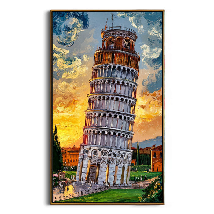 italian-landmark-sunset-painting-for-home-decor-frame