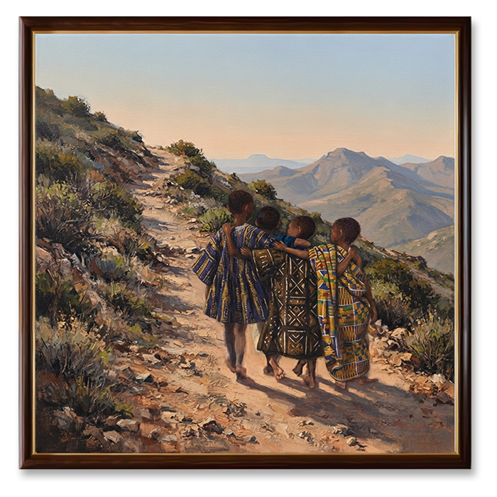journey of friendship canvas wall art