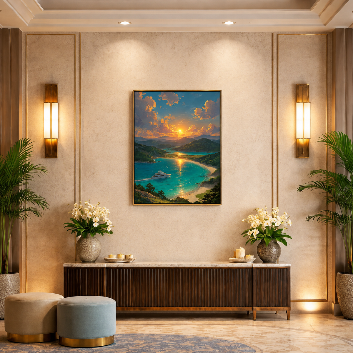 luxury-coastal-sunset-canvas-wall-art