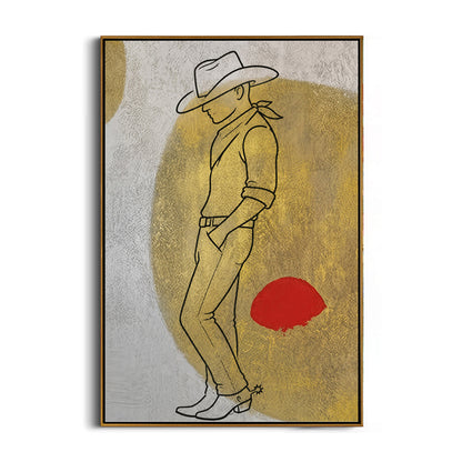 minimalist-cowboy-canvas-wall-art-frame