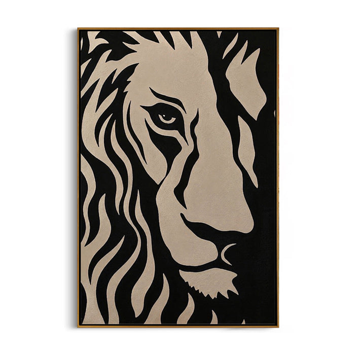minimalist-lion-canvas-wall-art-frame
