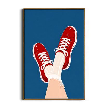 modern-red-sneakers-canvas-wall-art-frame