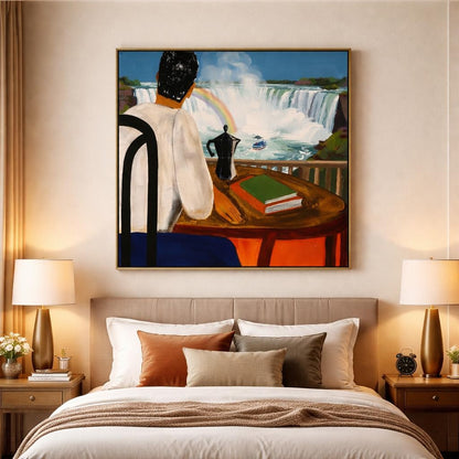 morning-coffee-with-waterfall-view-canvas-wall-art