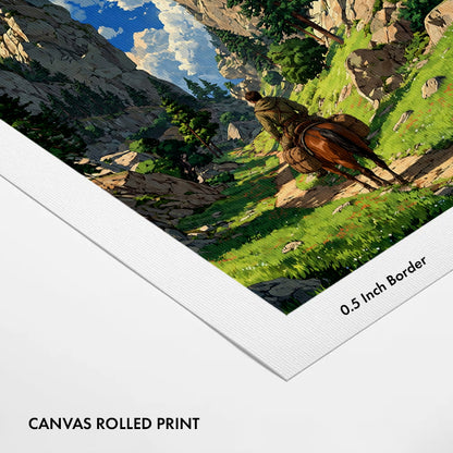 mountain-horse-rider-wall-art-print