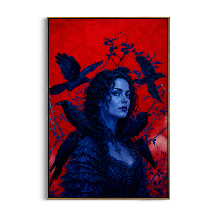 mystic-raven-queen-canvas-wall-art-frame