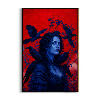 mystic-raven-queen-canvas-wall-art-frame