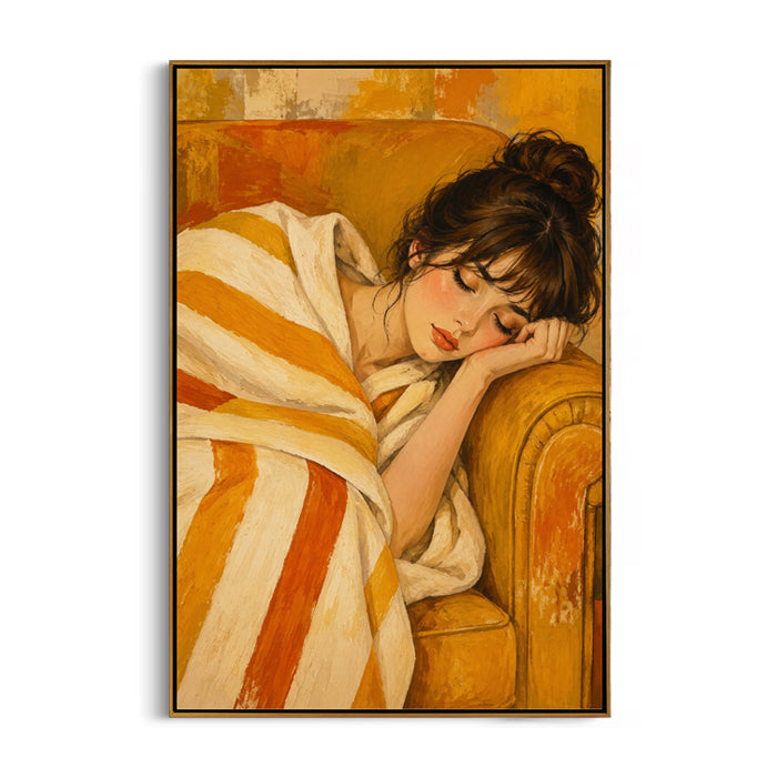 peaceful-sleeping-woman-canvas-wall-art-frame
