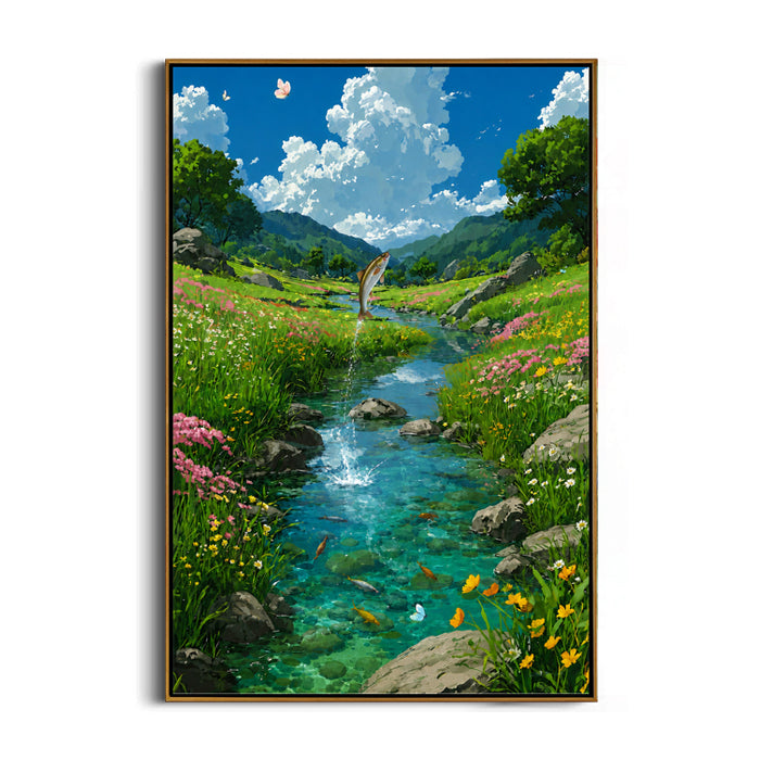 peaceful-wildflower-stream-canvas-wall-art-frame