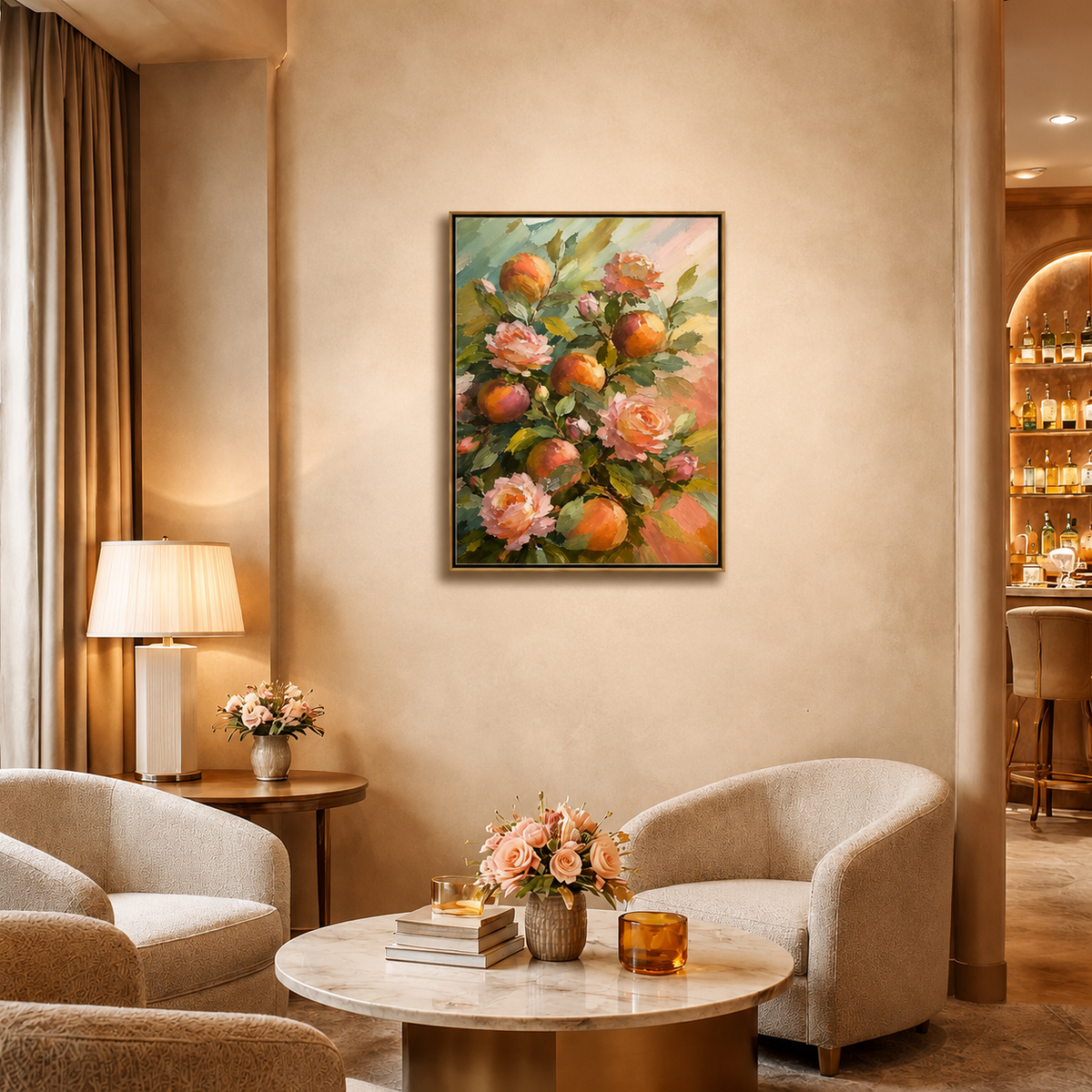 peach-blossom-flower-canvas-art-for-walls