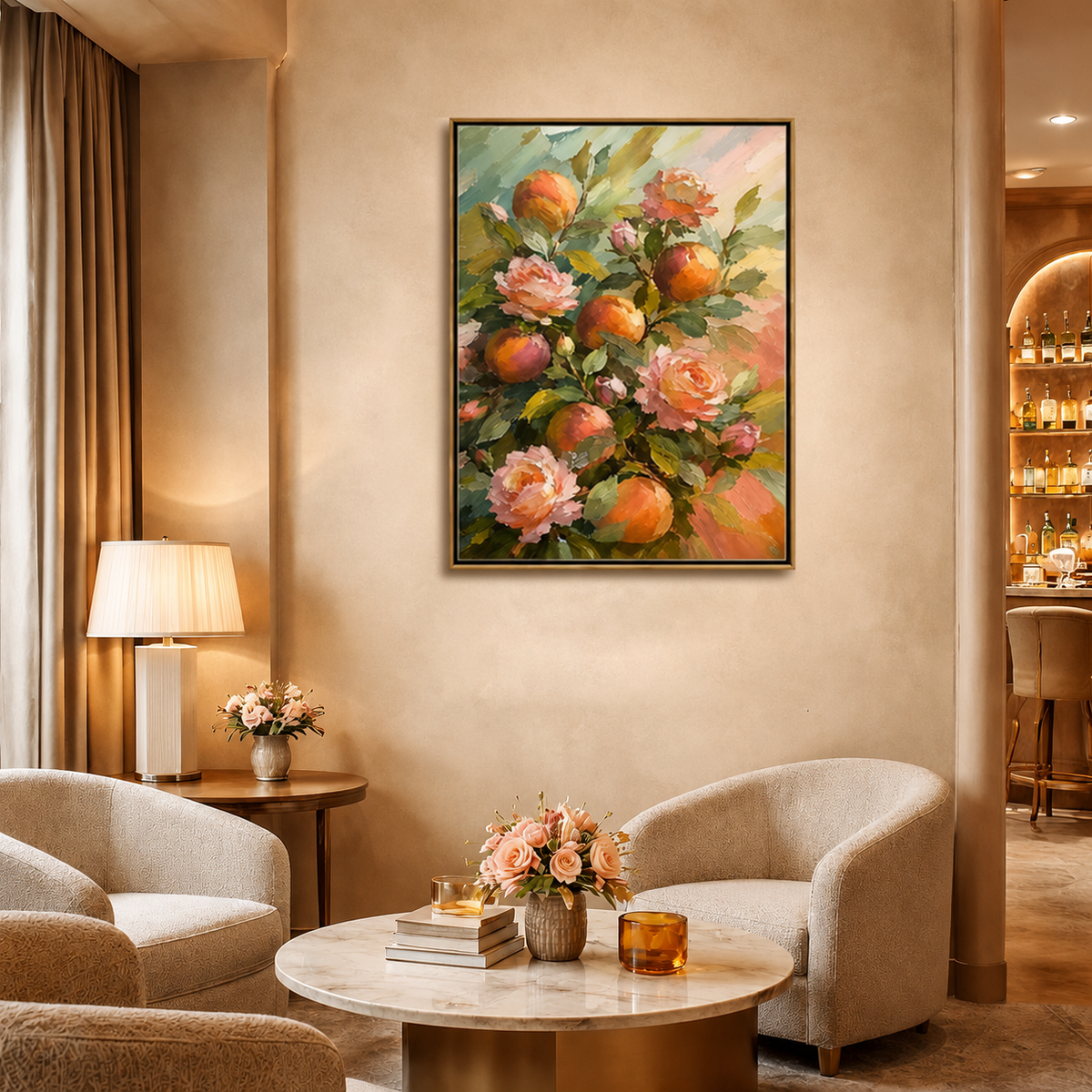 peach-blossom-flower-canvas-art-for-walls